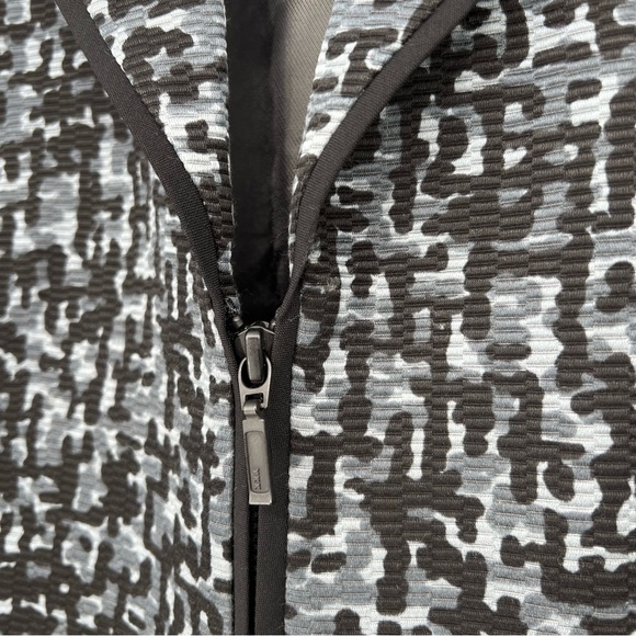 Classiques Entier Gray Black Silk Lined Full Zip‎ Coat Jacket Women’s - Picture 5 of 10